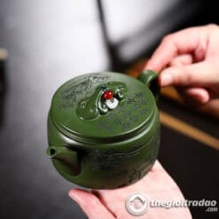 Ấm Tử Sa Hán Ngõa Khắc Sơn Cảnh Lục Nê 240ml 7 am tu sa han ngoa khac son canh luc ne 240ml2024--3