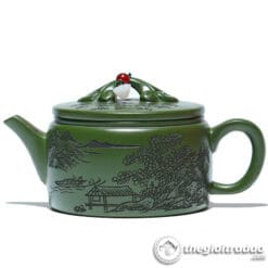 Ấm Tử Sa Hán Ngõa Khắc Sơn Cảnh Lục Nê 240ml 9 am tu sa han ngoa khac son canh luc ne 240ml2024--6