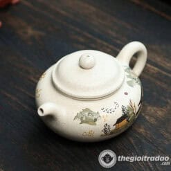 Ấm Tử Sa Phỏng Cổ Sơn Thủy Bạch Ngọc Đoạn 230ml 7 am tu sa phong co son thuy bach ngoc doan 230ml2024--2