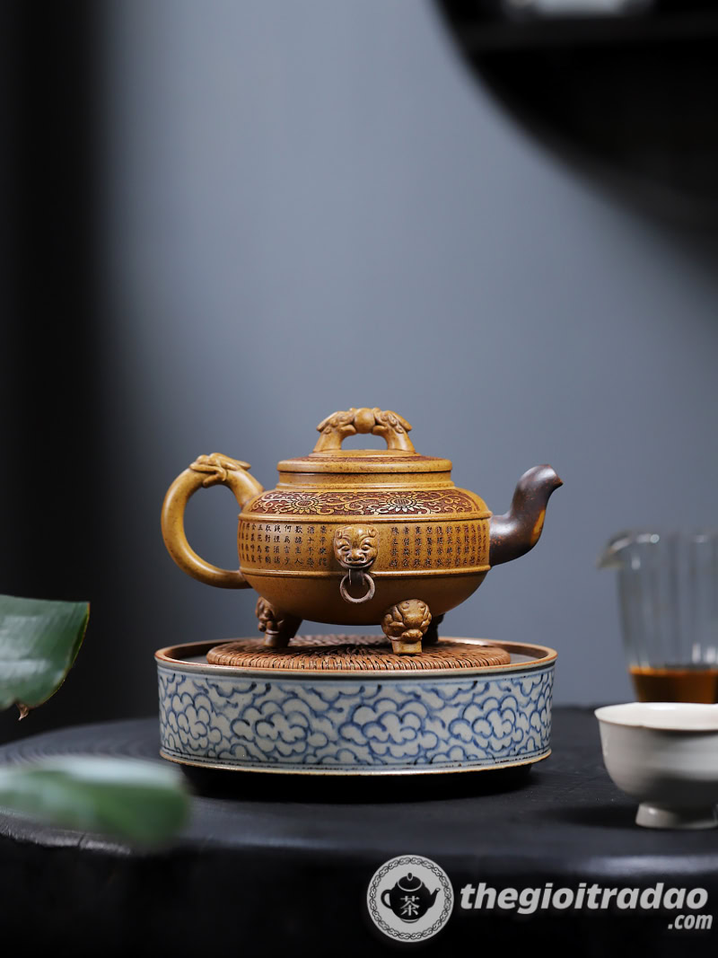 Ấm Tử Sa Tam Túc Long Châu Đoạn Nê Nung Củi 400ml 11 am tu sa tam tuc long chau doan ne nung cui 400ml2024--7