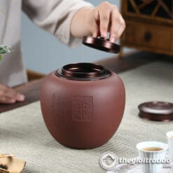 Hũ Đựng Trà Gốm Tử Sa Mỹ Nhân Kiên Tử Nê 5 hu binh dung tra tu sa my nhan kien tu ne2024--2