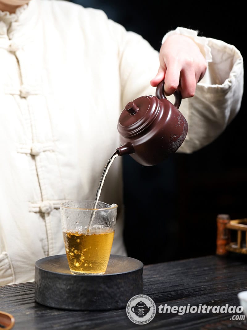 Ấm Tử Sa Đức Chung Quan Hải Tử Chu Nê 270ml 27 am tu sa duc chung quan hai tu chu ne 270ml-24