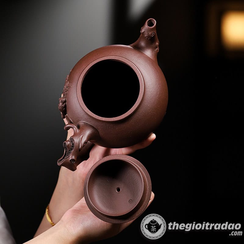 Ấm Tử Sa Nghi Hưng Báo Xuân Tử Nê 980ml 14 am tu sa nghi hung bao xuan tu ne 980ml2024--10