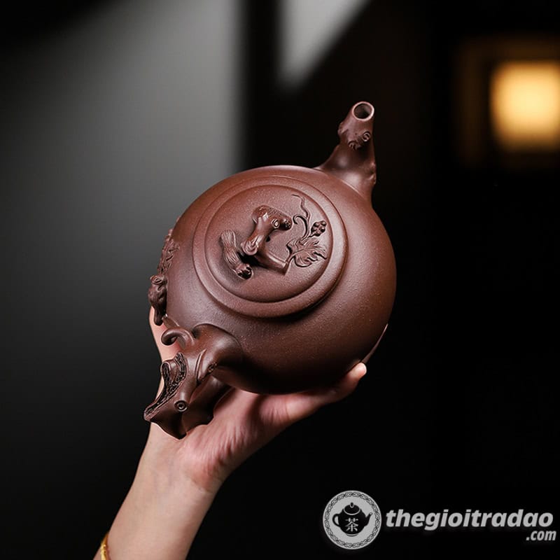 Ấm Tử Sa Nghi Hưng Báo Xuân Tử Nê 980ml 13 am tu sa nghi hung bao xuan tu ne 980ml2024--9