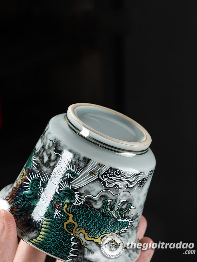 Chen khai pha tra thanh long su trang men 220ml-18