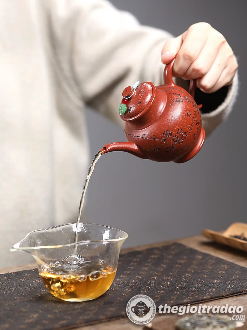 Ấm Tử Sa Ngọc Lộ Mai Hoa Giáng Pha Nê 180ml 17 am tu sa ngoc lo mai hoa giang pha ne 240ml-14