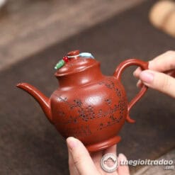 Ấm Tử Sa Ngọc Lộ Mai Hoa Giáng Pha Nê 180ml 5 am tu sa ngoc lo mai hoa giang pha ne 240ml-3