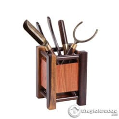Bộ Dụng Cụ Pha Trà Đạo Gỗ Mun Dáng Vuông Đẹp 9 bo dung cu pha tra dao go mun dang vuong ben dep-5