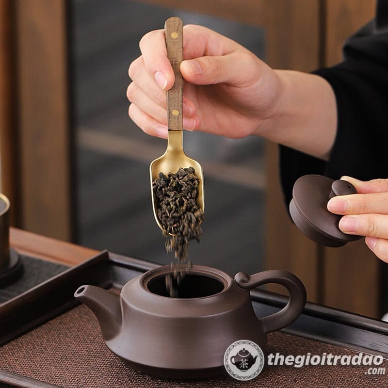 Bộ Dụng Cụ Pha Trà Kèm Lót Chén Bọc Đồng Cao Cấp 13 bo dung cu pha tra kem lot chen boc dong cao cap-10