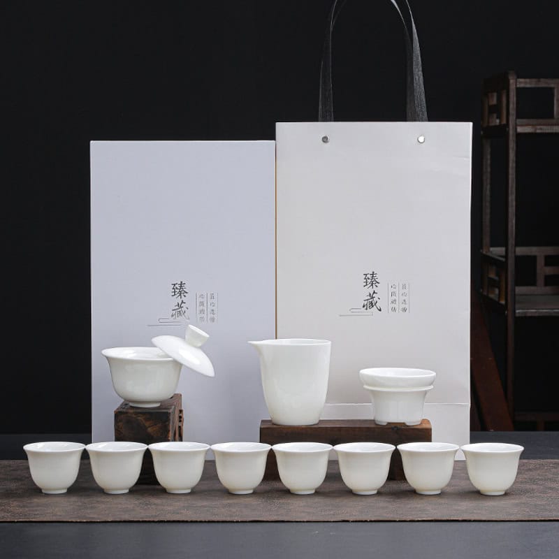 Bộ Khải Pha Trà Sứ Cảnh Đức Men Bạch Ngọc 21 bo chen khai pha tra bach ngoc su canh duc-21