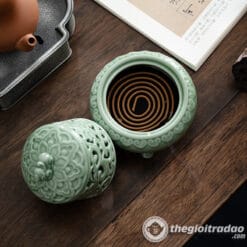 Lư Xông Trầm Tam Túc Đỉnh, Gốm Sứ Cảnh Đức Cao Cấp 7 lu xong tram tam tuc dinh, gom su canh duc cao cap-4