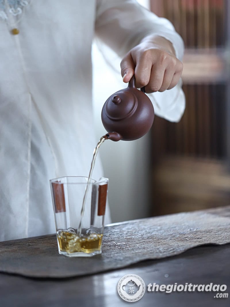 Ấm Tử Sa Cung Đăng Đáy Tào Thanh 150ml 19 am tu sa cung dang day tao thanh 150ml-16