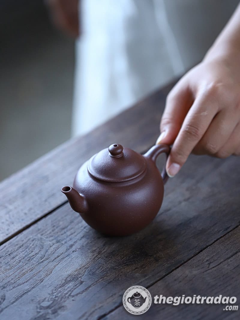 Ấm Tử Sa Cung Đăng Đáy Tào Thanh 150ml 8 am tu sa cung dang day tao thanh 150ml-5