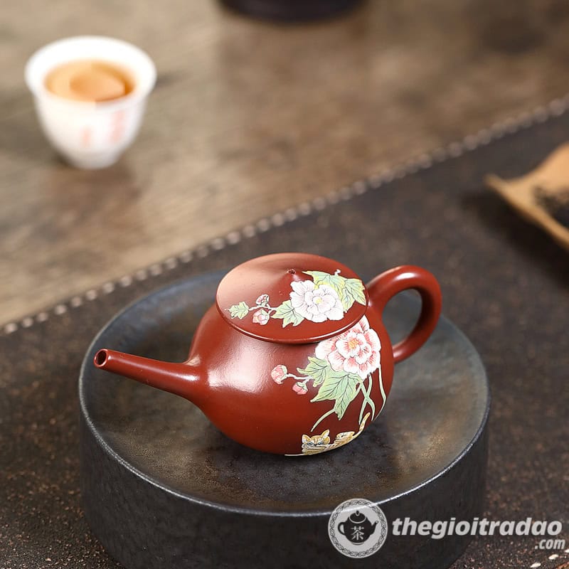 Ấm Tử Sa Ngư Ông Đại Hồng Bào 140ml 4 am tu sa ngu ong dai hong bao 140ml-11