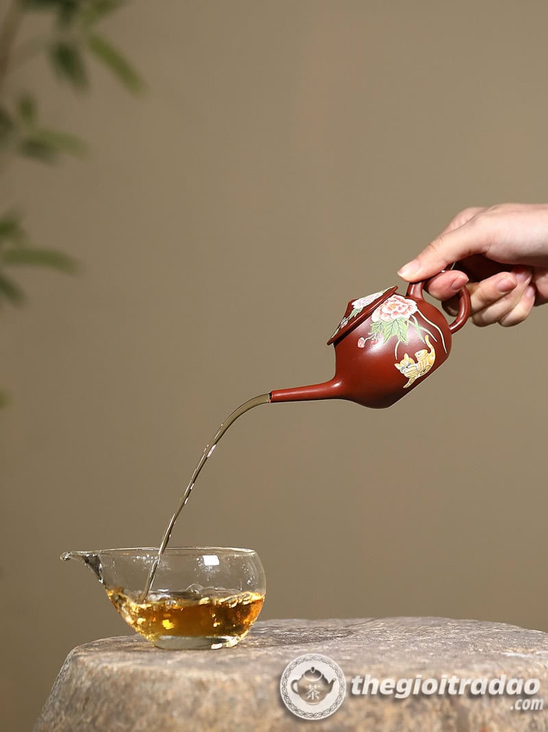 Ấm Tử Sa Ngư Ông Đại Hồng Bào 140ml 20 am tu sa ngu ong dai hong bao 140ml-13