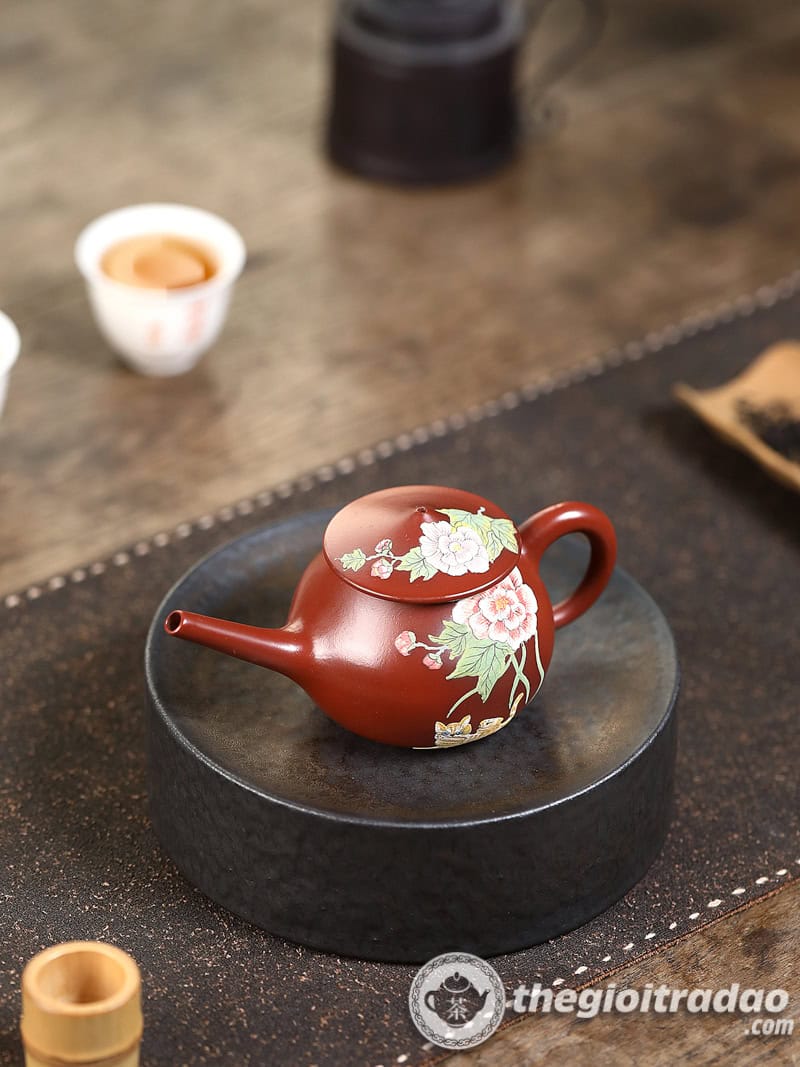 Ấm Tử Sa Ngư Ông Đại Hồng Bào 140ml 18 am tu sa ngu ong dai hong bao 140ml-16