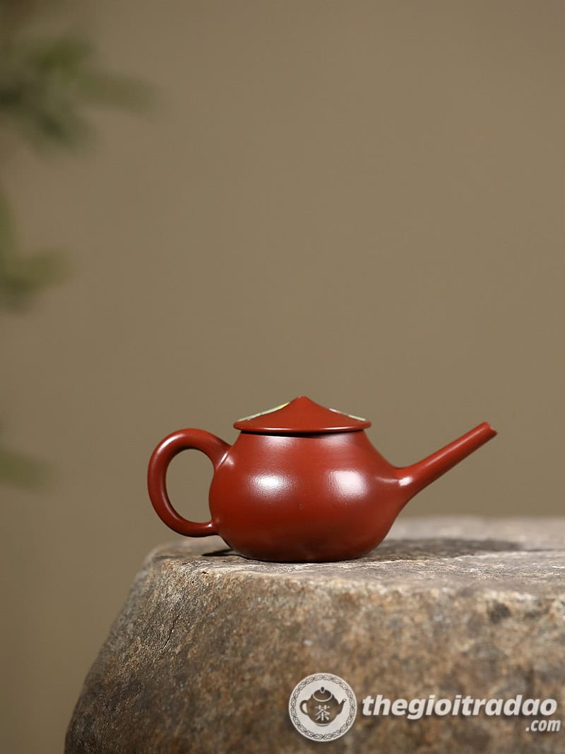 Ấm Tử Sa Ngư Ông Đại Hồng Bào 140ml 13 am tu sa ngu ong dai hong bao 140ml-6