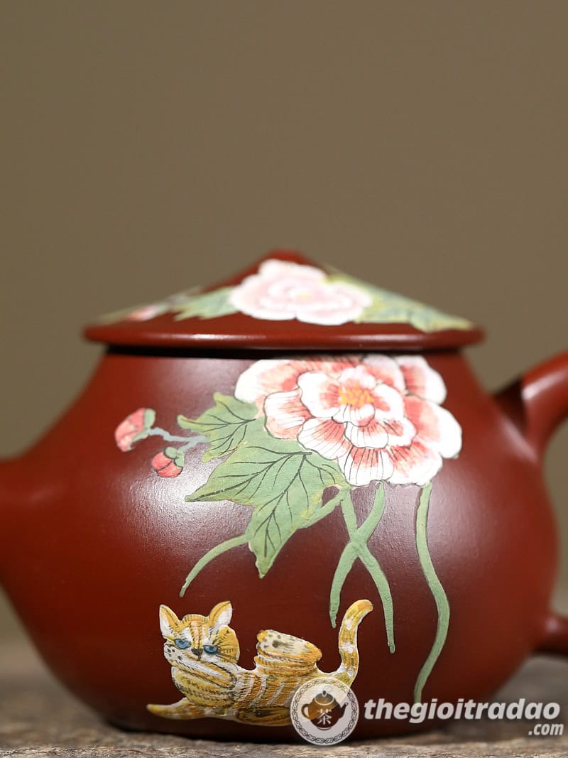 Ấm Tử Sa Ngư Ông Đại Hồng Bào 140ml 14 am tu sa ngu ong dai hong bao 140ml-7