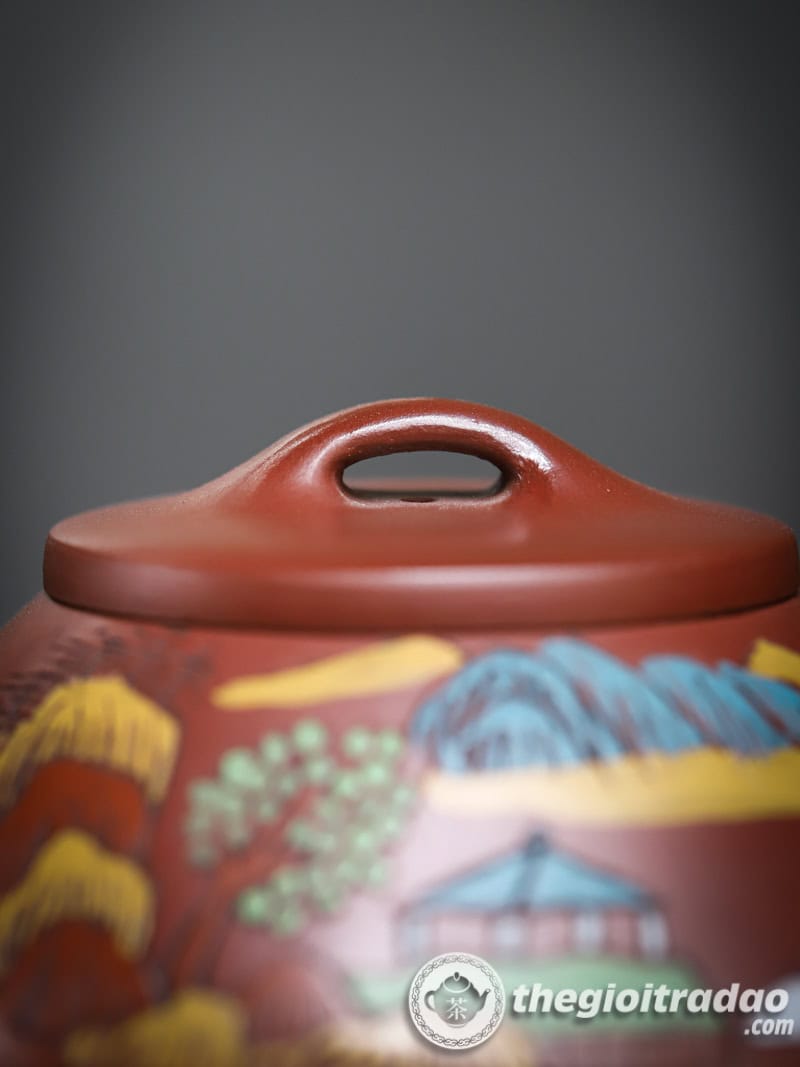 Ấm Tử Sa Thạch Biều Sơn Cảnh Đại Hồng Bào 200ml 18 am tu sa thach bieu son canh dai hong bao 200ml-10