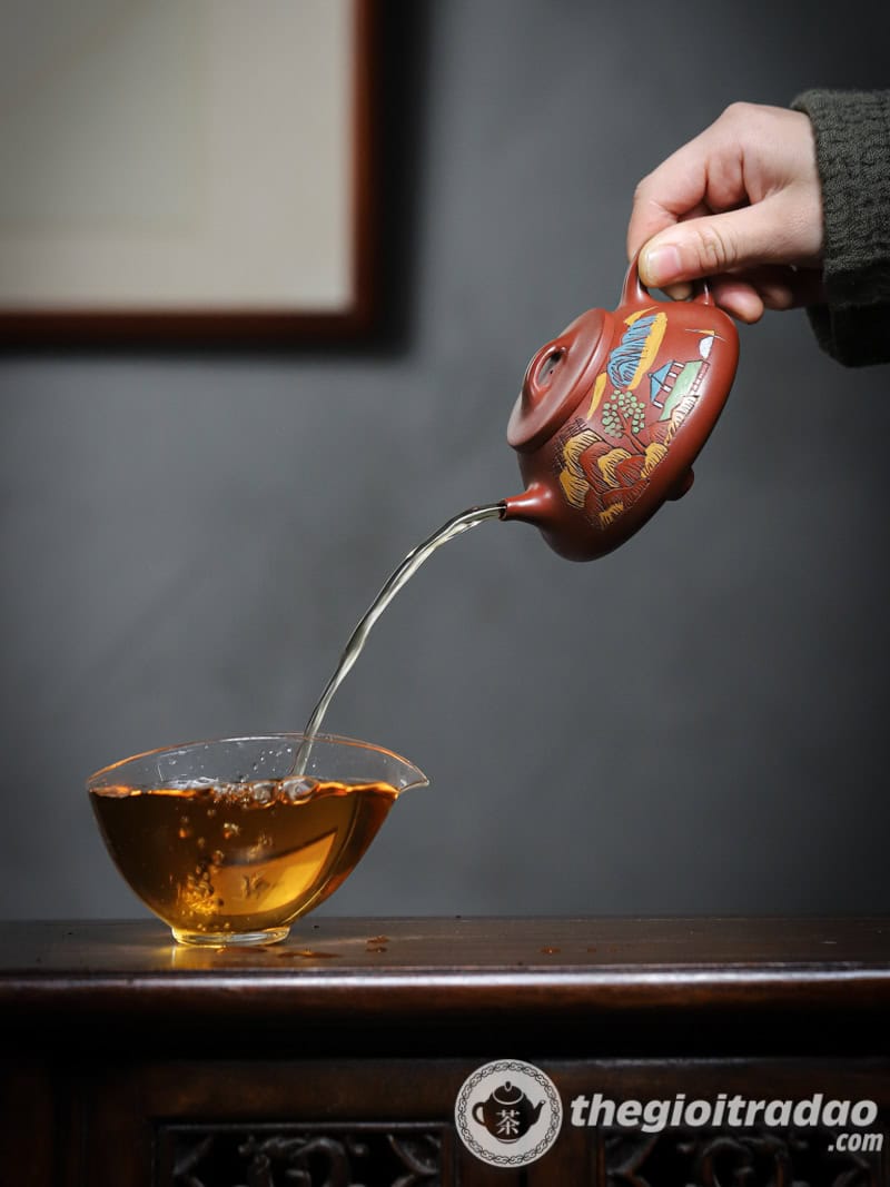 Ấm Tử Sa Thạch Biều Sơn Cảnh Đại Hồng Bào 200ml 15 am tu sa thach bieu son canh dai hong bao 200ml-20