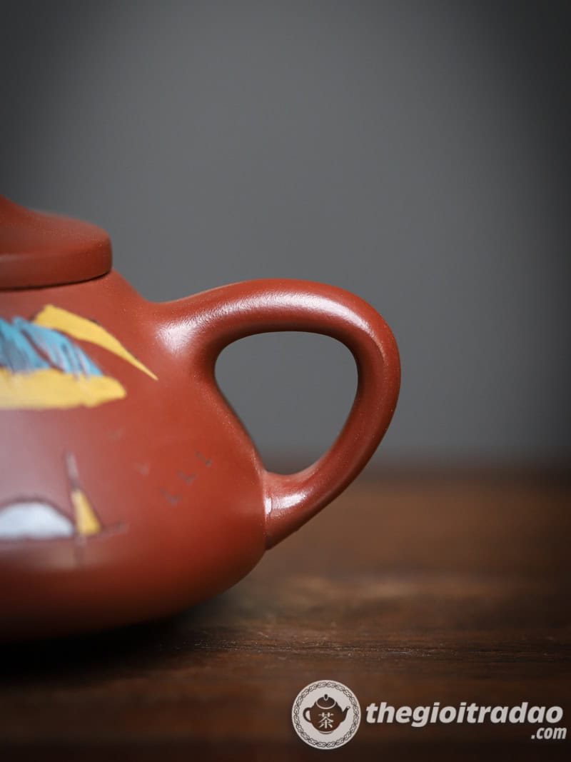 Ấm Tử Sa Thạch Biều Sơn Cảnh Đại Hồng Bào 200ml 17 am tu sa thach bieu son canh dai hong bao 200ml-9