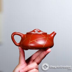 Ấm Tử Sa Thạch Biều Vẽ Vàng Đại Hồng Bào 200ml 6 am tu sa thach bieu ve vang dai hong bao 200ml-16