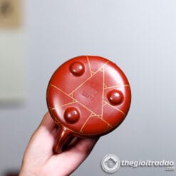 Ấm Tử Sa Thạch Biều Vẽ Vàng Đại Hồng Bào 200ml 7 am tu sa thach bieu ve vang dai hong bao 200ml-17