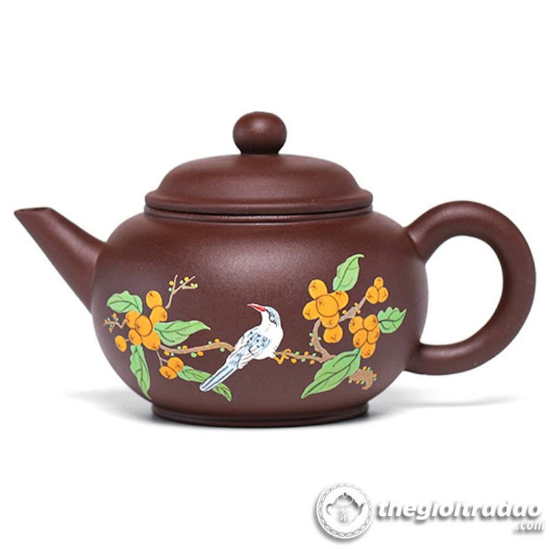 Ấm Tử Sa Thủy Bình Hỷ Tước Tử Nê 230ml 22 am tu sa thuy binh hy tuoc tu ne 230ml-15