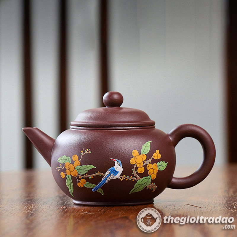 Ấm Tử Sa Thủy Bình Hỷ Tước Tử Nê 230ml 1 am tu sa thuy binh hy tuoc tu ne 230ml-4