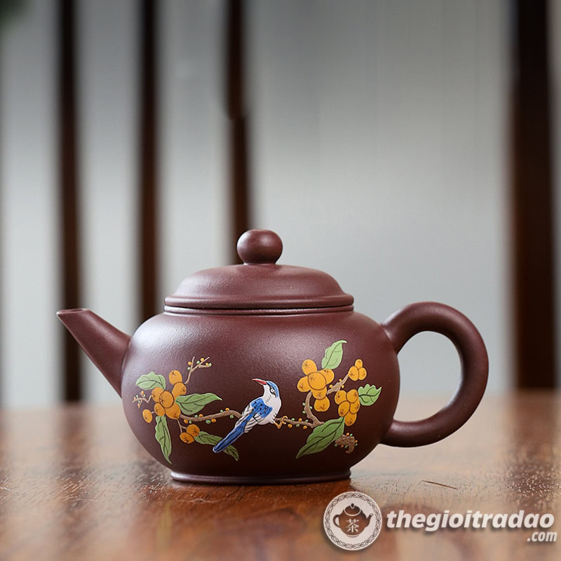 Ấm Tử Sa Thủy Bình Hỷ Tước Tử Nê 230ml 12 am tu sa thuy binh hy tuoc tu ne 230ml-5