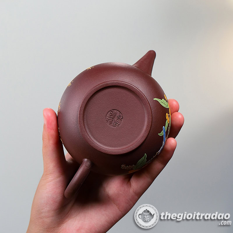 Ấm Tử Sa Thủy Bình Hỷ Tước Tử Nê 230ml 16 am tu sa thuy binh hy tuoc tu ne 230ml-9