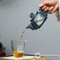 Ấm Tử Sa Tứ Phương Ngư Thú Thiên Thanh Nê 280ml 8 am tu sa tu phuong ngu thu thien thanh ne 280ml-4