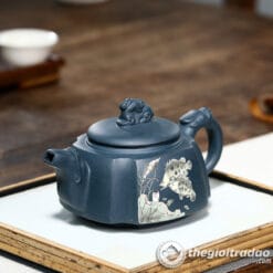 Ấm Tử Sa Tứ Phương Ngư Thú Thiên Thanh Nê 280ml 7 am tu sa tu phuong ngu thu thien thanh ne 280mlx-3