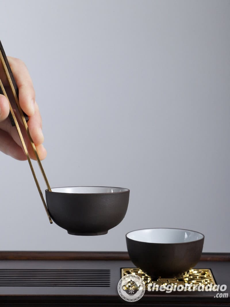 Bộ Dụng Cụ Pha Trà Bằng Gỗ Bọc Đồng Cao Cấp 15 bo dung cu pha tra bang go boc dong cao cap 10