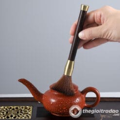 Bộ Dụng Cụ Pha Trà Bằng Gỗ Bọc Đồng Cao Cấp 9 bo dung cu pha tra bang go boc dong cao cap-4