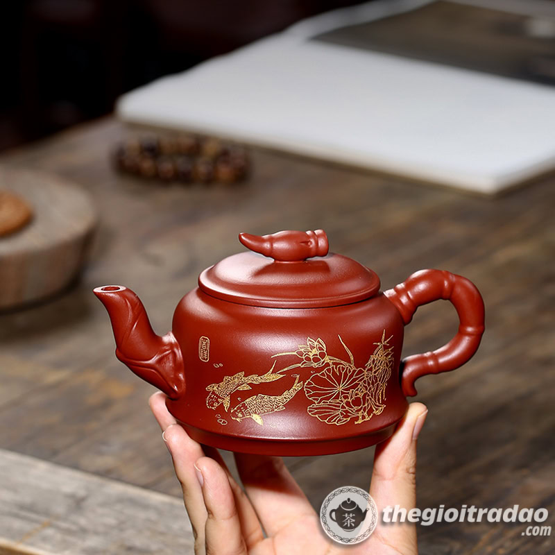 Ấm Tử Sa Liên Hoa Đại Hồng Bào 280ml 13 am tu sa lien hoa dai hong bao 280ml-1993664958-8