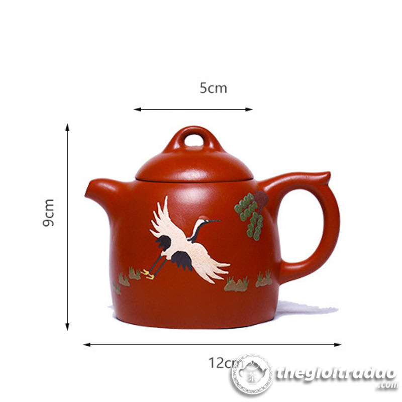 Ấm Tử Sa Tần Quyền Tùng Hạc Đại Hồng Bào 230ml 22 am tu sa tan quyen tung hac dai hong bao 230ml-17