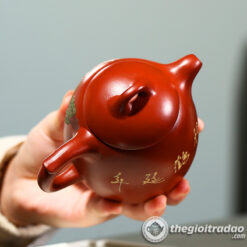 Ấm Tử Sa Tần Quyền Tùng Hạc Đại Hồng Bào 230ml 8 am tu sa tan quyen tung hac dai hong bao 230ml-2