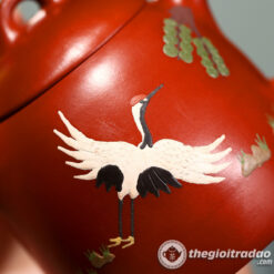 Ấm Tử Sa Tần Quyền Tùng Hạc Đại Hồng Bào 230ml 10 am tu sa tan quyen tung hac dai hong bao 230ml-8