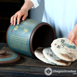 Hũ Đựng Bánh Trà Phổ Nhĩ Gốm Tử Sa Cao Cấp 6 hu dung banh tra pho nhi gom tu sa cao cap-5