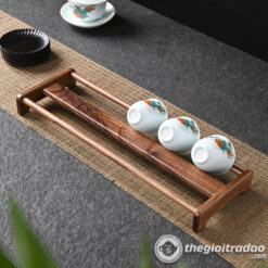 Giá Gác Chén Trà Bằng Gỗ Óc Chó Cao Cấp 5 Gia gac chen tra, ke gac chen bang go oc cho-2