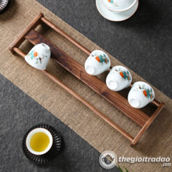 Giá Gác Chén Trà Bằng Gỗ Óc Chó Cao Cấp 6 Gia gac chen tra, ke gac chen bang go oc cho-3