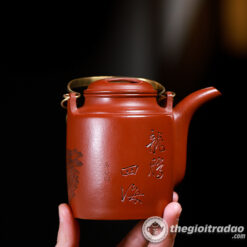 Ấm Tích Gốm Tử Sa Khắc Rồng Đại Hồng Bào 280ml 6 am tich tu sa khac rong dai hong bao 280ml