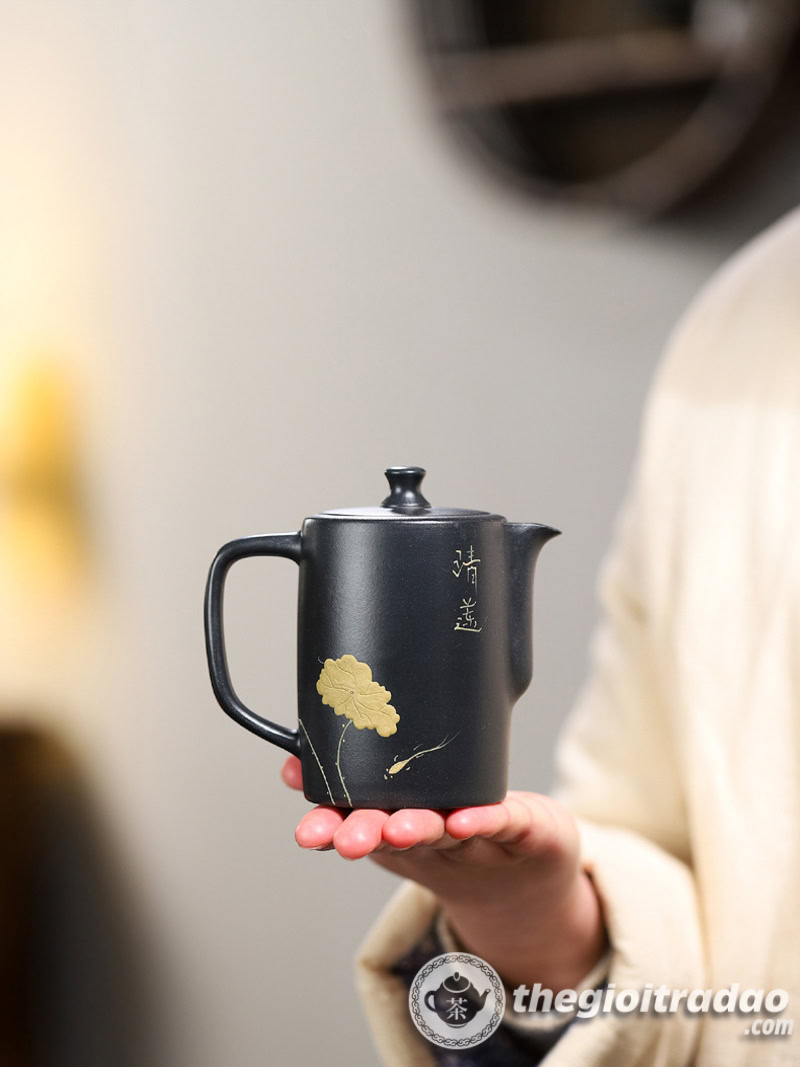 Ấm Tử Sa Lan Quân Tử Thạch Hoàng 240ml 13 am tu sa lan quan tu thach hoang 240ml-10