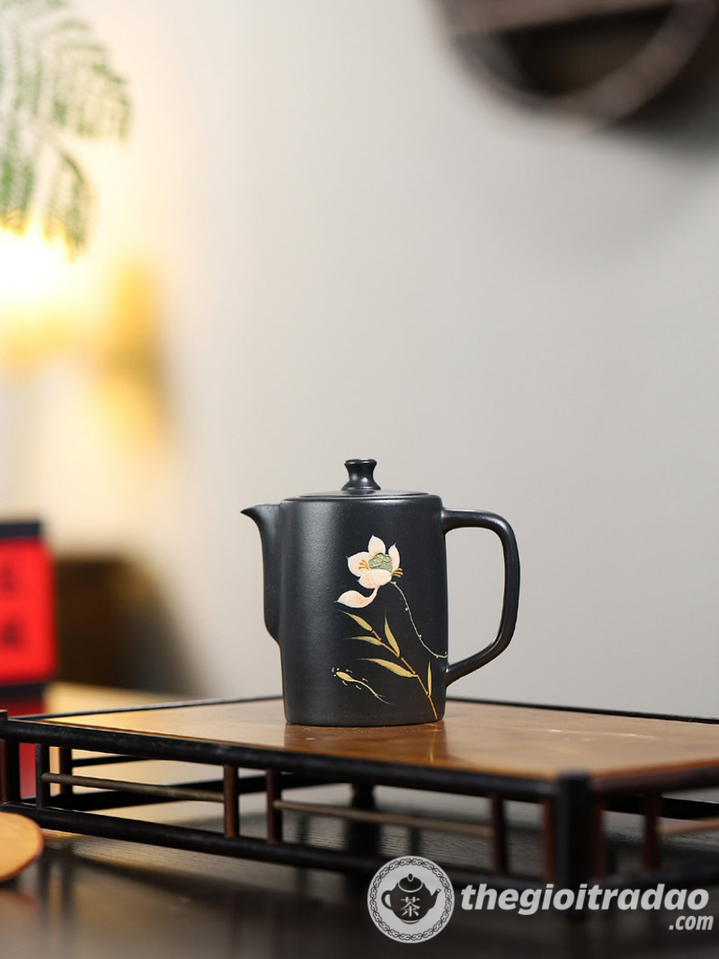 Ấm Tử Sa Lan Quân Tử Thạch Hoàng 240ml 10 am tu sa lan quan tu thach hoang 240ml-5