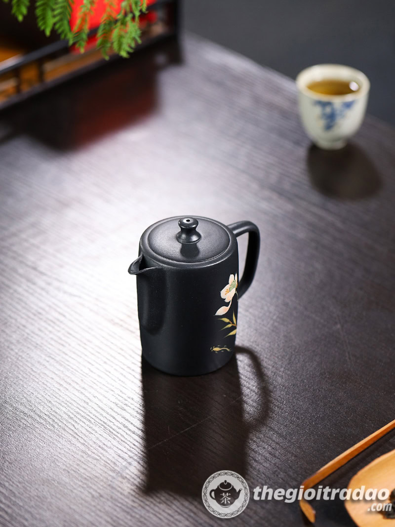 Ấm Tử Sa Lan Quân Tử Thạch Hoàng 240ml 14 am tu sa lan quan tu thach hoang 240ml-7