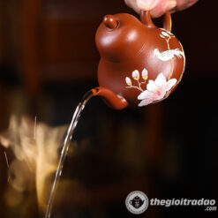 Ấm Tử Sa Tư Đình Chim Họa My Chu Nê 190ml 8 am tu sa tu dinh chim hoa my chu ne 190ml-11