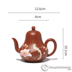 Ấm Tử Sa Tư Đình Chim Họa My Chu Nê 190ml 9 am tu sa tu dinh chim hoa my chu ne 190ml-12