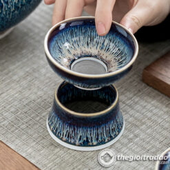 Bộ Ấm Chén Men Hỏa Biến Cao Cấp 330ml 8 bo am chen men hoa bien cao cap 330ml-12