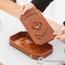 Khay Trà Gỗ Cẩm Lai Đẹp, Có Khoang Chứa Nước 6 khay tra go cam lai dep co khoang chua nuoc-3